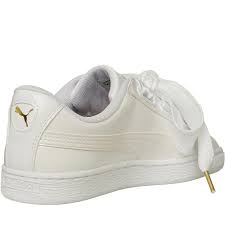 Eh bien, nous aussi, mais. Puma Baskets Basket Heart Patent Femme Blanc Nacre