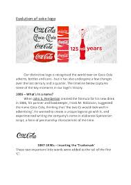 In may 1886, an atlanta pharmacist and optometrist john pemberton invented coca cola. Doc Evolution Of Coke Logo Benver Panisara Academia Edu