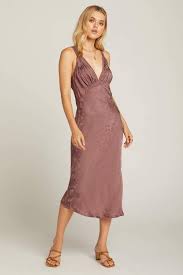 To insert (a remark, for example) unobtrusively: Spell Rosalie Jacquard Slip Mauve Garmentory