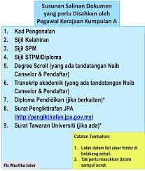 Susunan sijil untuk temuduga spp. Tumblr