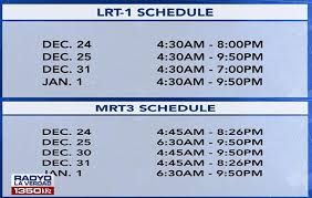 The kuala lumpur light rail transit, called lrt, is a public rail transport service that runs two major routes, the kelana jaya lrt line and ampang lrt line. Lrt 1 At Mrt 3 May Pinaigsing Holiday Schedule Radyo La Verdad Radyo La Verdad