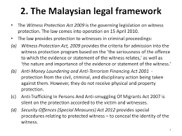 Malaysian Witness Protection Program Ppt Download