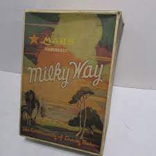 Vintage 1920 S Mars Empty Milky Way Chocolate Candy Box Held 24 5 Cent Bars Mars Vintage Candy Candy Mars Chocolate