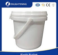 1 Gallon Plastic Paint Bucket and Barrel with Lid and Handle
