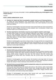 Koleksi Soalan Novel Percubaan Spm 2021 Flip Ebook Pages 1 11 Anyflip
