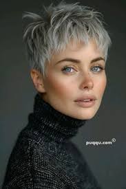 Stunning Pixie Haircuts to Rock Your Gray Hair