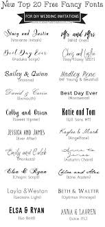 Top 20 Free Fancy Wedding Fonts For Wedding Invitations Save The Date Cards Elegant Wedd Fancy Fonts Wedding Invitations Diy Handmade Wedding Invitations Diy
