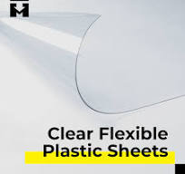 Clear Flexible Plastic Sheets PETG 24? x 48? x .030? thickness with 2  protection films, anti-scratch PET, anti-fog capability and glossy