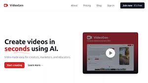 Screenshot of VideoGen