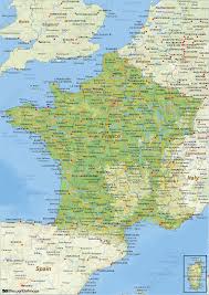 Kaart frank kaart frankrijk nl op onze site kaart frankrijk vindt u interessante informatie over frankrijk zoals de verschillende departementen tolwegen en handige kaarten zoals wegenkaart en. Digitale Natuurkundige Landkaart Frankrijk 1433