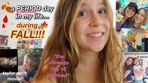 a *FALL* period day in my life!! ft. taylor swift movie & gilmore girls (&  i got my period back!!)