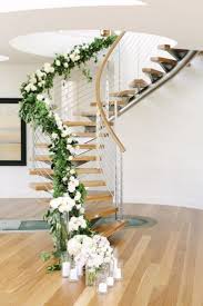 42 Beatiful Home Decor Ideas For Wedding Day 11 Lingoistica Com Wedding Staircase Decoration Garland Wedding Decor Wedding Flower Decorations
