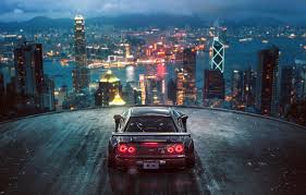 Wallpaper street nissan skyline night city need for speed 2015. Wallpaper City Nissan Skyline Tuning Future R34 By Khyzyl Saleem Images For Desktop Section Igry Download
