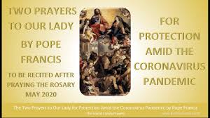 Prayer for a friend who is female. Coronavirus Pandemic Prayers To Our Lady For Protection By Pope Francis May 2020 Youtube
