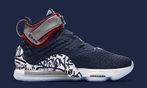 Nike air lebron james xvii 17 oreo shoes, youth 5.5y, women's 7. Nike Lebron 17 Graffiti Cold Blue Release Date Ct6047 400 Sole Collector Custom Nike Shoes Nike Images Lebron 17