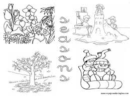 Supercoloring.com is a super fun for all ages: Free Download Four Seasons Coloring Pages For Kids Estaciones Del Ano Laminas Para Colorear Dibujos