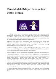 Belajar sambil melihat rujukan kitabnya tentu lebih mudah dan cepat dalam menerima pelajaran. Doc Cara Mudah Belajar Bahasa Arab Untuk Pemula Obeid Course Academia Edu