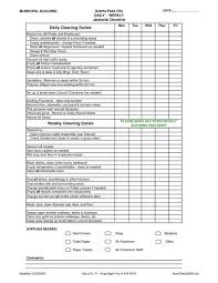 office cleaning list checklist