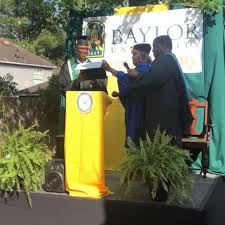 Mom conducts college graduation ceremony for son in her backyard - Good  Morning America