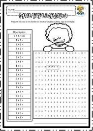 Aquí encontrarás una gran variedad juegos de memoria para imprimir totalmente gratis. Multiplicando E Achando Os Resultados Em Pdf Fichas De Exercicios De Matematica Ensino De Matematica Aulas De Matematica