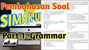 Soal 46 simak ui 2018. Bahasa Inggris Soal Simak Ui 2011 Bahasa Inggris Dan Pembahasan 1 English With Agustiawan Youtube