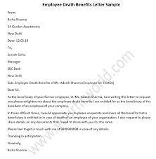 Compose a memo to be sent all staffs regarding the actual of postponing of salaries and bonus and request them to go back to work on time. Employee Death Benefits Letter Sample Death Claim Letter Hr Letter Formats