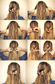 There is a romantic twist on the classic this bow braid looks sweet and catching. Stylish Hair Bow Tutorials And Ideas Pretty Designs Hair Styles Bow Hairstyle Long Hair Styles