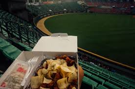 The baseball diamond is around. Chicken A Baseball Game In Seoul South Korea South Korea Korea Seoul