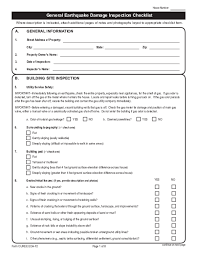 Check spelling or type a new query. Pdf General Earthquake Damage Inspection Checklist Calz Apparel Academia Edu