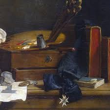 Still Life With Attributes Of The Arts By Jean Simeon Chardin Art Antique Art Painting