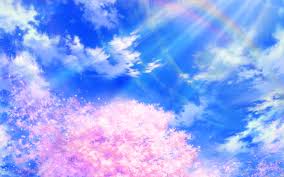 You will definitely choose from a huge number of pictures that option that will suit you exactly! Bd76 Anime Sky Cloud Spring Art Illustration Blue Wallpaper