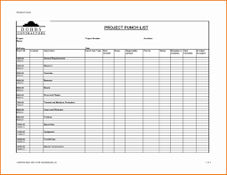 Construction Spec Sheet Template Unique Construction Project Punch List Template Checklist Template Templates Project Management Templates