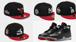 Air Jordan 4 Bred Reimagined New Era 59FIFTY Fitted Caps