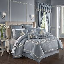 Check spelling or type a new query. J Queen New York Aurora 4 Piece Comforter Set In Blue Bed Bath Beyond