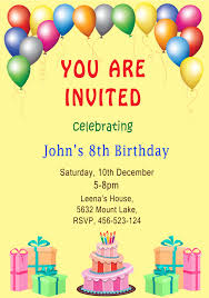Collection of birthday invitation cards for online invitations with recipient monitoring and guest management. Birthday Invitation Card Decoration
