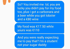 Have you ever been dating someone and found yourself wondering when you could start calling it a relationship? Guy Refuses To Pay 126 For His Date S Food So She Shows Him Her True Colors Bored Panda