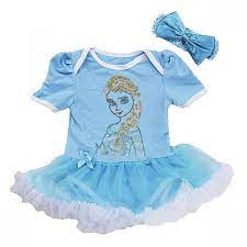 Elsa Inspired Bling Baby Onesie Pettiskirt Tutu Outfit 0 To 18 Months