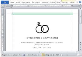 Want to create your wedding invitation yourself? Wedding Invitations Template For Word 2013