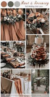 Top 7 Pretty Chic Rust Wedding Color Trends For Fall 2022 Elegantweddinginvites Com Blog Country Wedding Colors Fall Wedding Color Schemes Fall Wedding Colors