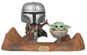 Funko Pop Moment Star Wars The Mandalorian Mandalorian And Child Vinyl Figures Funko Pop Star Wars Star Wars Merchandise Vinyl Figures