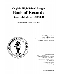 VHSL Record Book