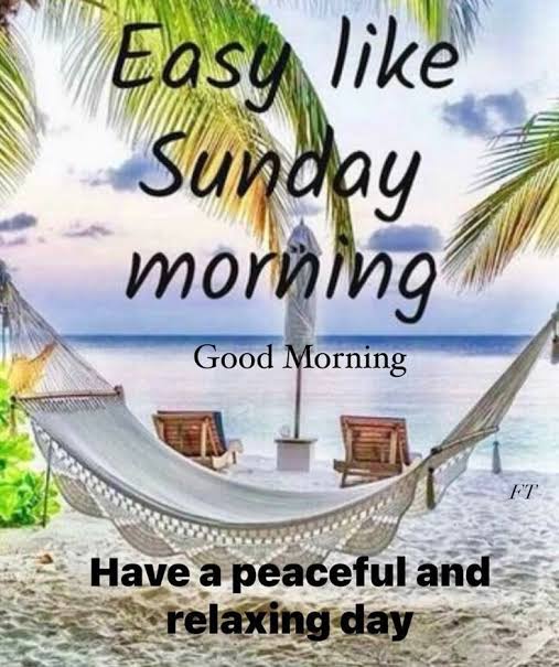 Easy Like Sunday Morning | Beach hammock with sunday morning quote,  Inspirational morning quotes, Peaceful sunday