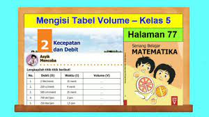 Asyik Berlatih Hal 78 Senang Belajar Matematika Kelas 5 Sd Bab 2 Soal Cerita Menentukan Volume Youtube