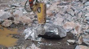 Excavator Hitachi Uh120 Hydraulic Hammer Rock Breaker In Sri Lanka Youtube