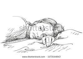 Sketch Of Young Sleeping Woman, Hand Drawn Vector Illustration | How To Draw  Hands, Sleeping Women, Sleeping Drawing