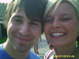 Pre-split Panic! at the Disco with their girlfriends, early-to-mid 2006.  Ryan Ross and Jac Vanek Spencer Smith and Haley...