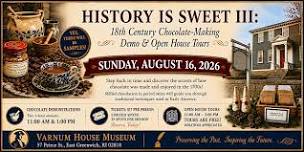 HISTORY IS SWEET III: 18th Century Chocolate-Making Demo