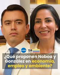 A 13 días del inicio de la campaña de segunda vuelta en Ecuador 🗳️, Daniel  Noboa y Luisa González refuerzan sus propuestas y suman nuevos  ofrecimientos. ¿Qué plantean en economía, empleo y