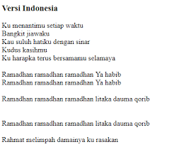 Langsung saja, berikut lirik lagu ramadhan dari maher chorus: Lirik Lagu Ramadhan