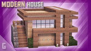 Pairing these with panels or walls made from rich natural materials like wood and stone creates gorgeous contrast. Minecraft How To Build A Wooden Modern House 51 Youtube